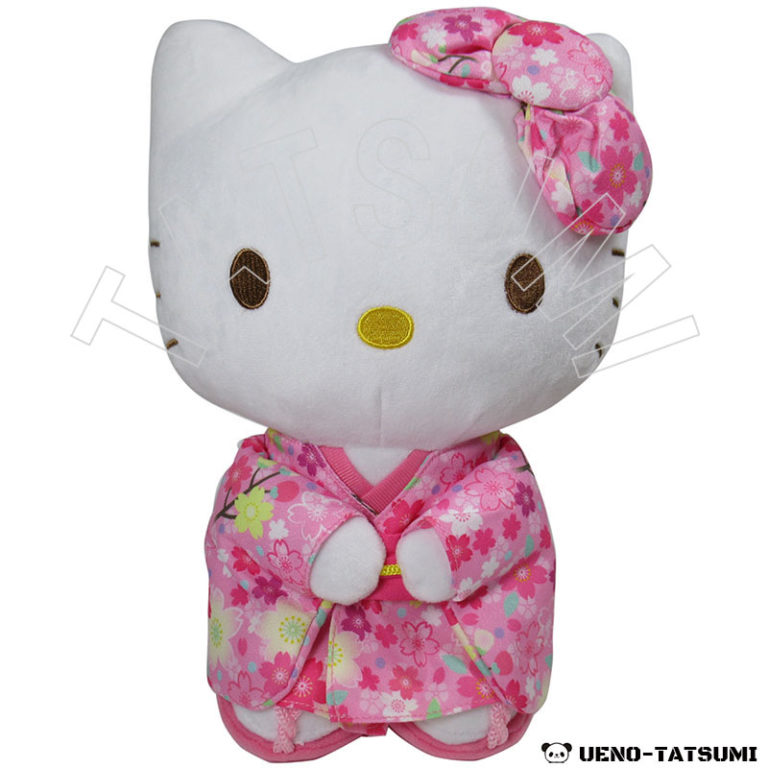 ハローキティ ぬいぐるみサイズL 和桜 - キャラクターショップ タツミ