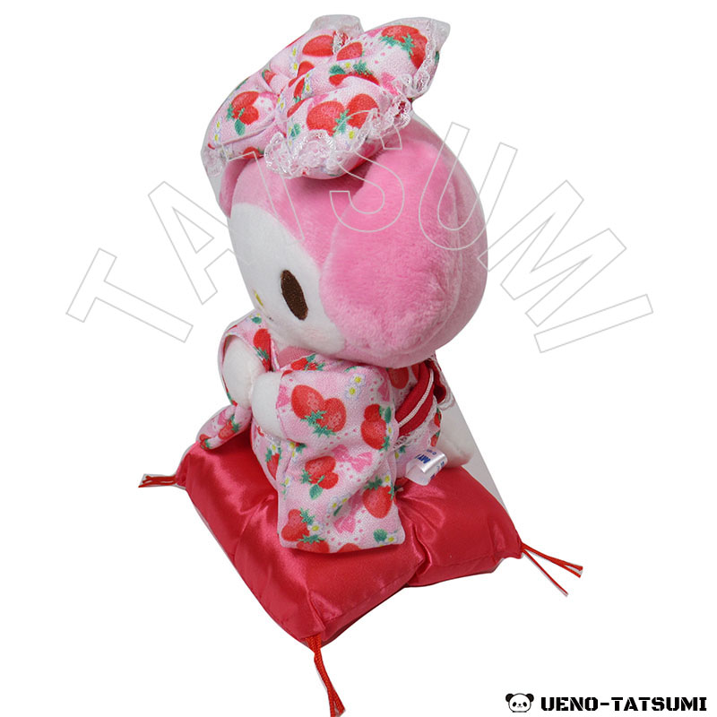 マイメロディ ぬいぐるみサイズS いちご着物 座り - キャラクター
