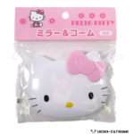 ハローキティ フェイス形ミラー＆コーム ピンク - キャラクター